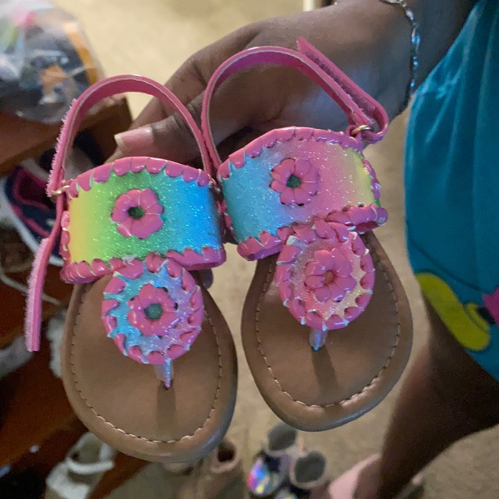 Baby pink sandals